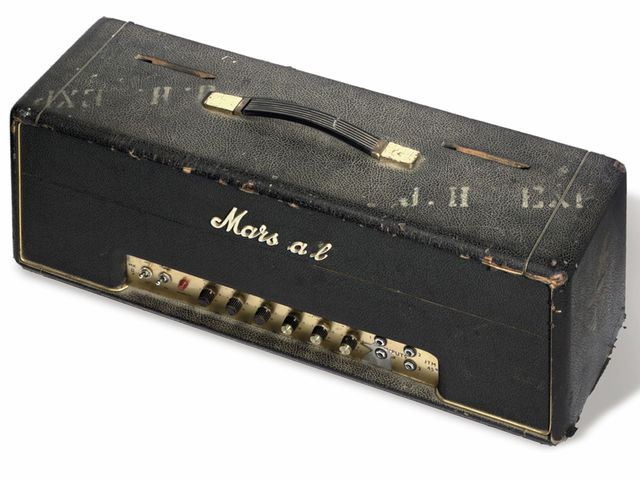 Lennon’s lyrics, Sgt. Pepper’s drum and Hendrix’s amp for sale Hendrix's 1966 Marshall amp